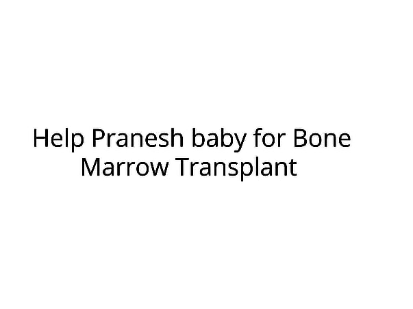 Help Pranesh baby for Bone Marrow Transplant