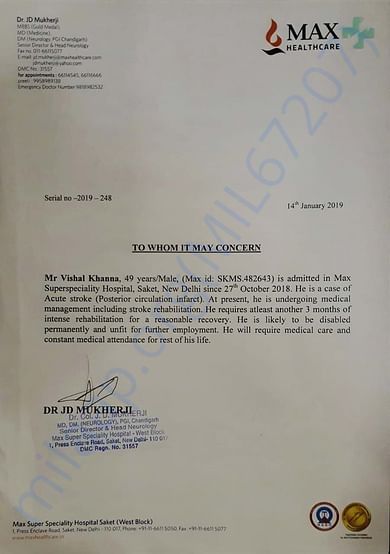 Medical Certificate