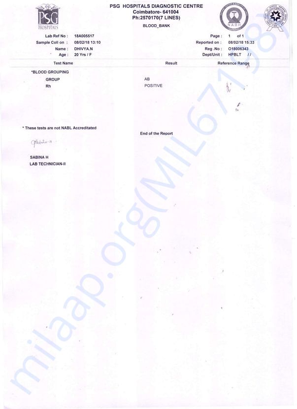 Medical Report