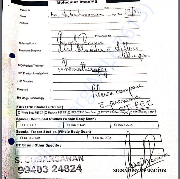 Scan prescription