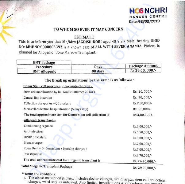 Estimation Letter