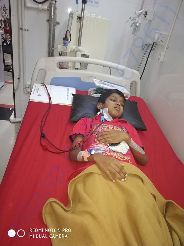 ON BED PHOTO WHILE DIALYSIS