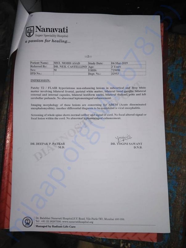 MRI Scan Report - Pg 2