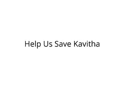 Help Kavitha