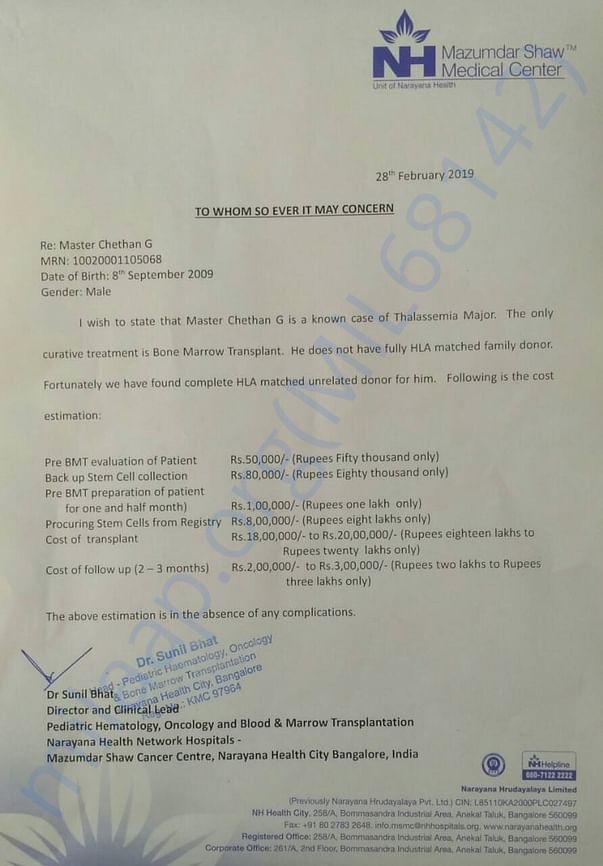 Estimation letter