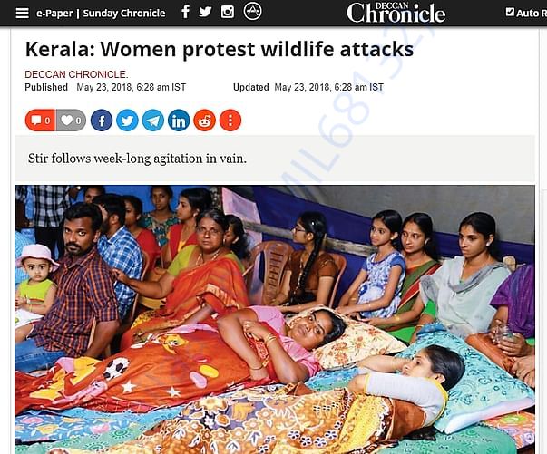 Women protest against wild attack -Deccan chronicle news