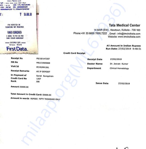 Bill of Chemotherapy