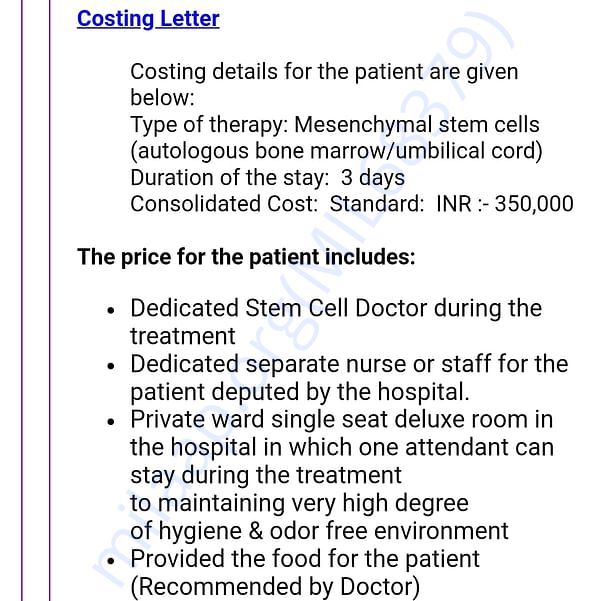 Estimation Letter