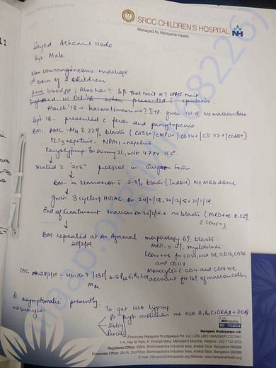 Medical report of Baabu