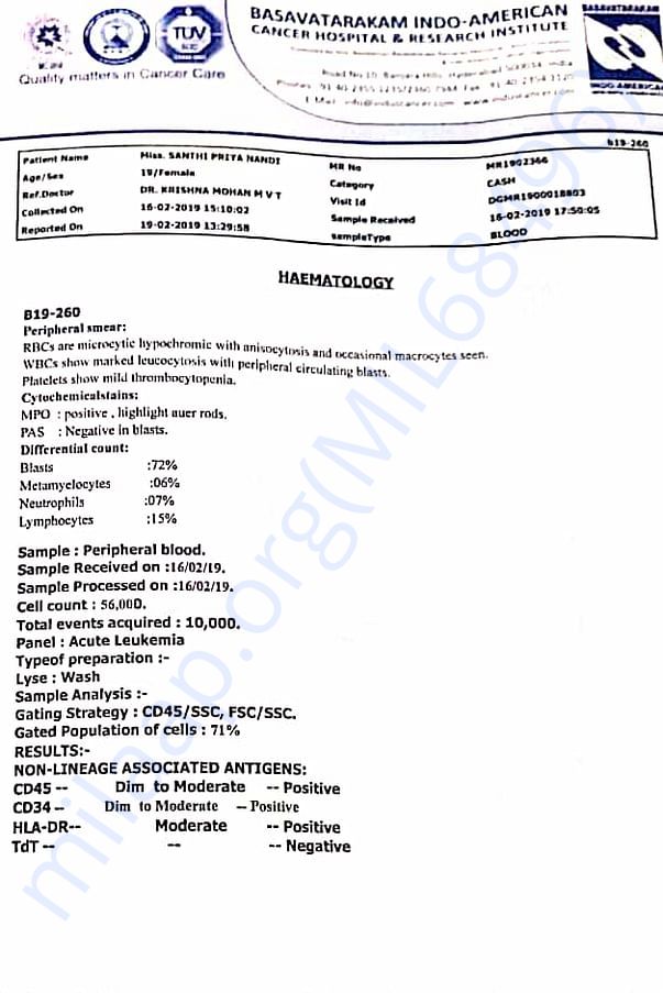 Medical report
