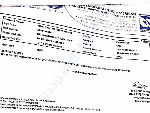 Medical report
