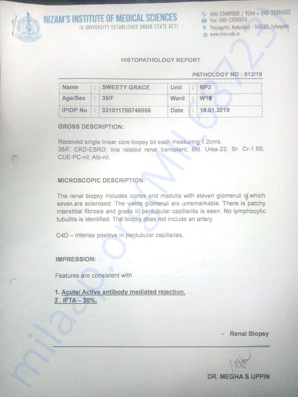MEDICAL REPORT