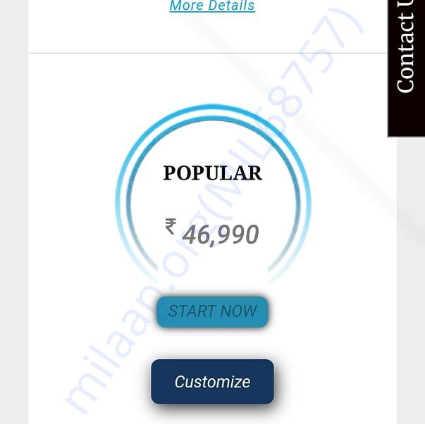 Publishing actual amount 46000 + gst upto 8000