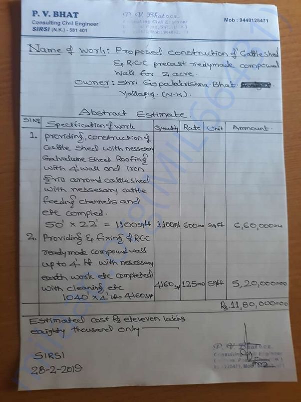 Cost Estimate