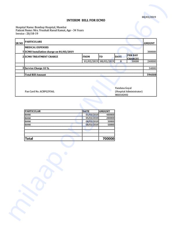 Medical Bill