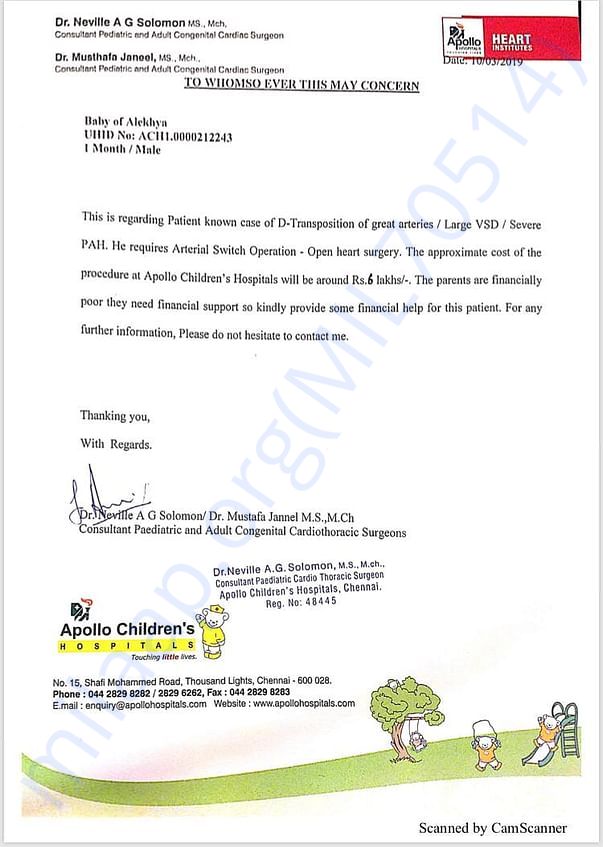 Estimation letter