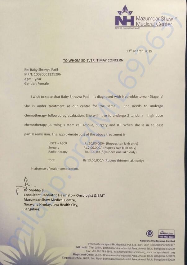Estimation letter
