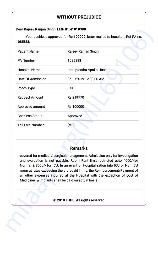 Medical Bill