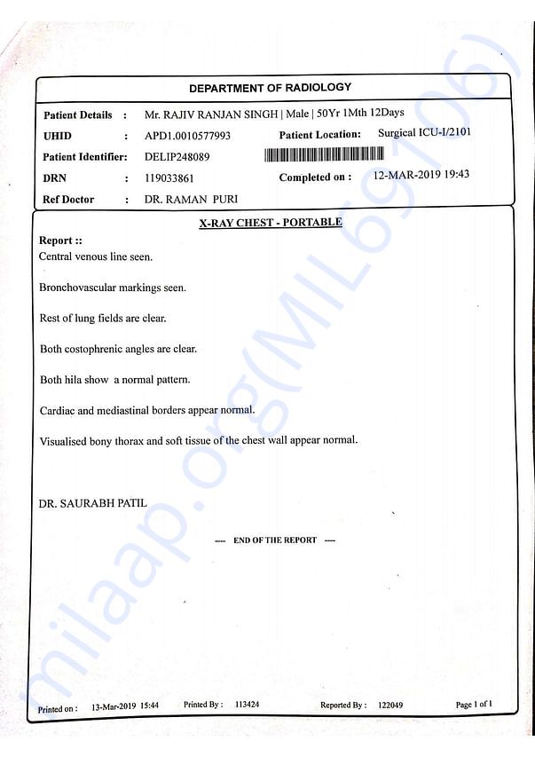Medical Report
