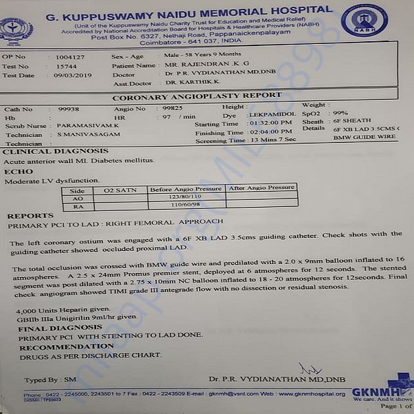 Medical Report