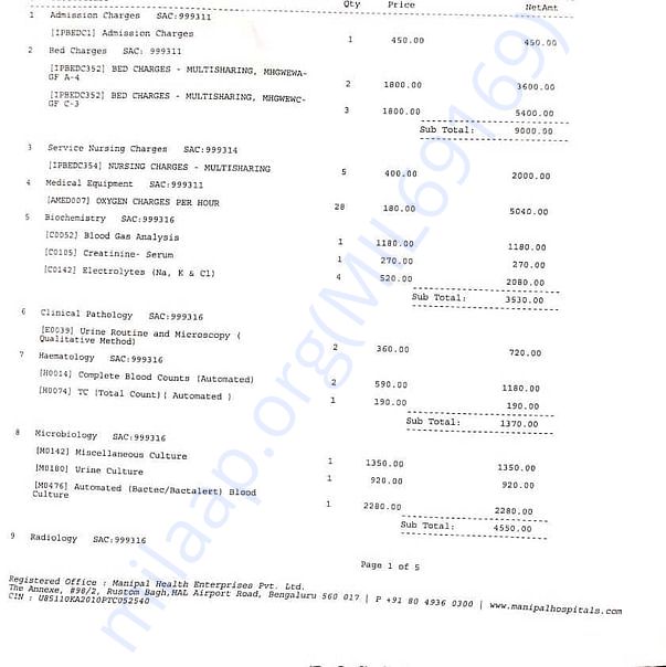 Medical Bill