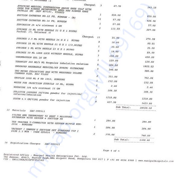 Medical Bill