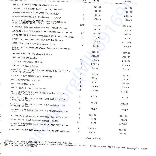 Medical Bill