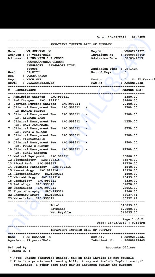 Updated bill