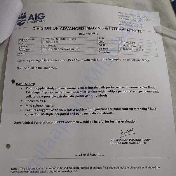 Medical Report