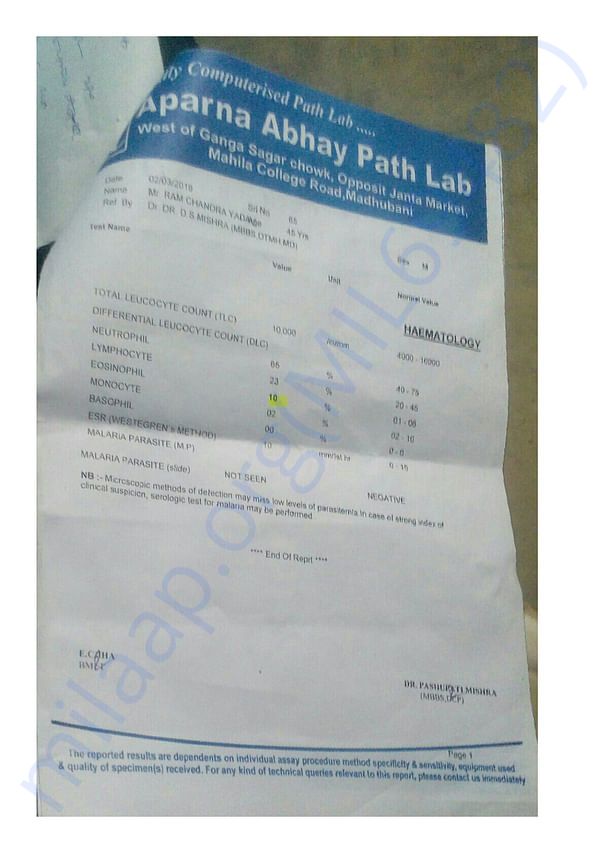 Medical Report