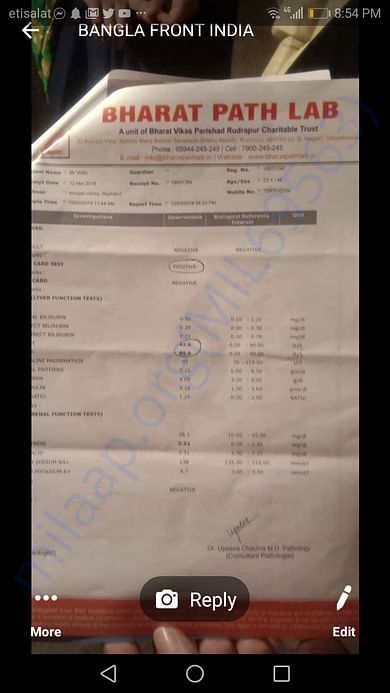 Blood report