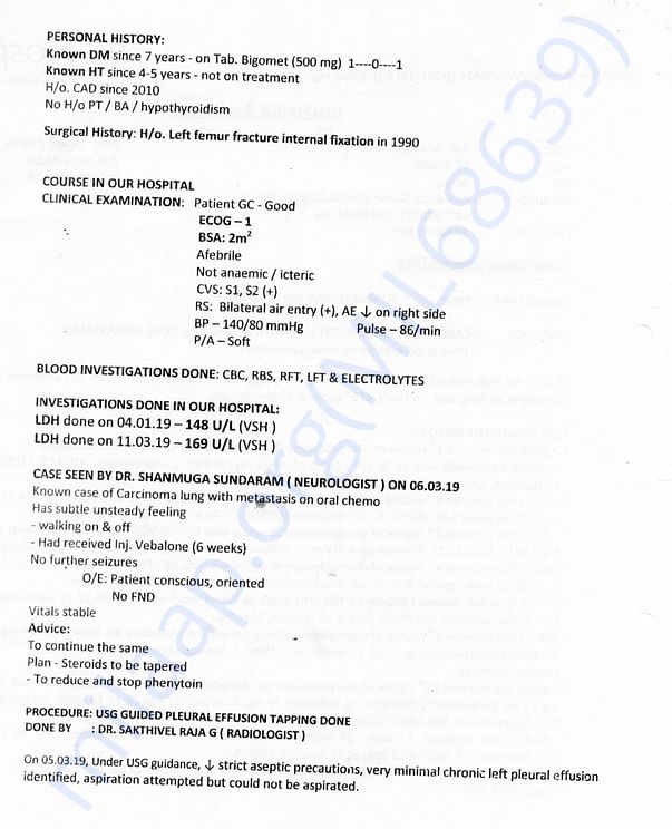 present medical summary 2