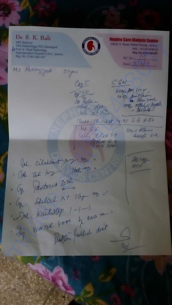 Doctor prescription