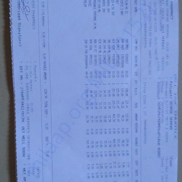 Medical Bill