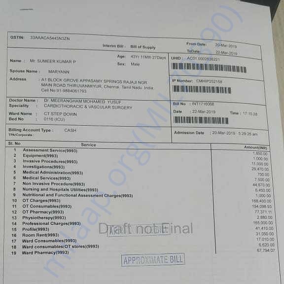 Medical Bill