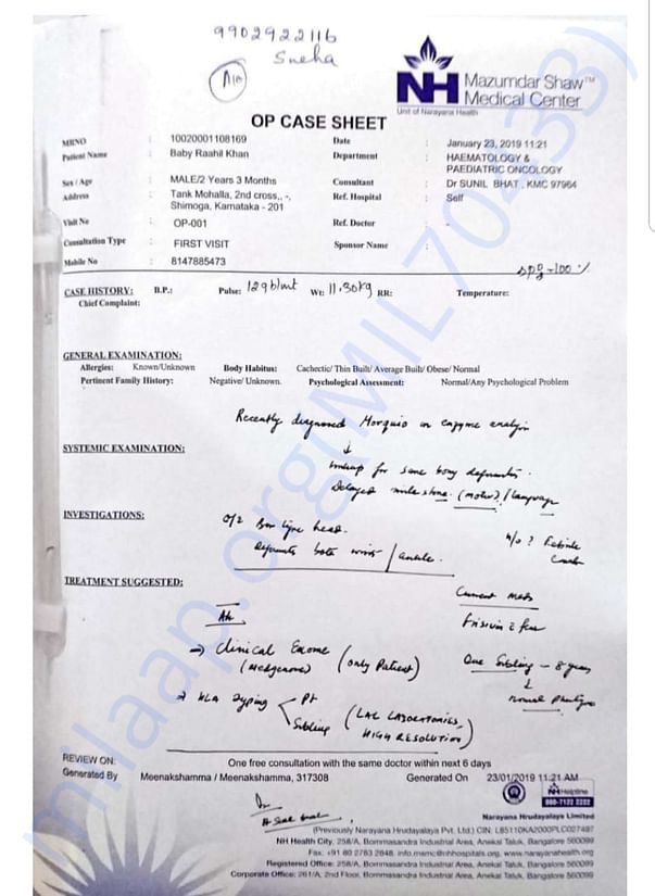 Case Sheet