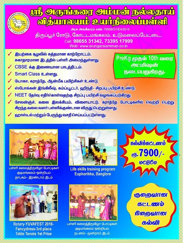 Brochure for admission of students for 2019-2020