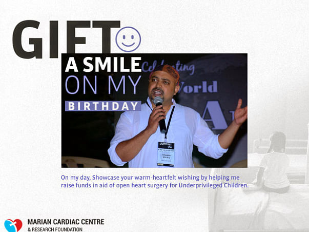 Gift A Smile On My B'day By Helping Me Raise Funds For This Cause