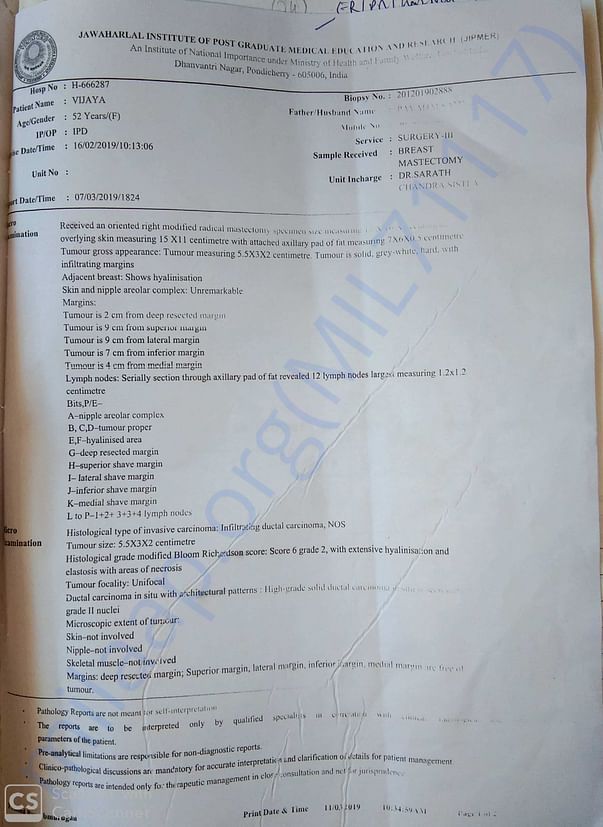 Biopsy report