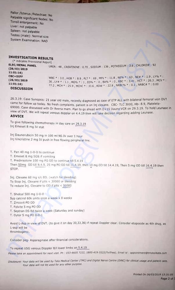 Medical report
