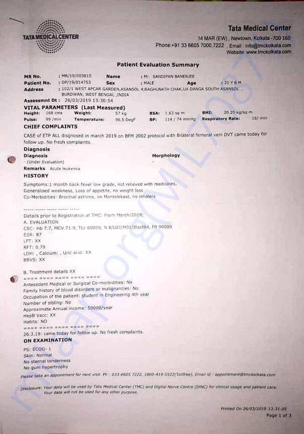 Medical report