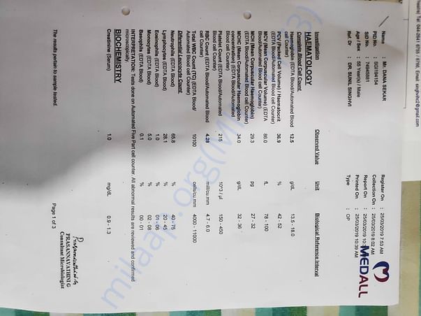 Medical report