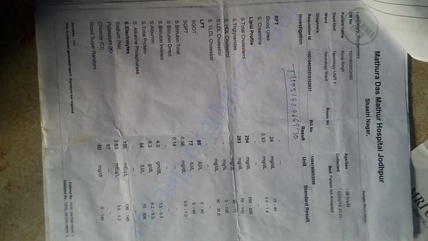 Diagnosed report