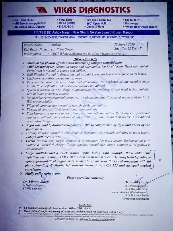 Medical Reports for your reference