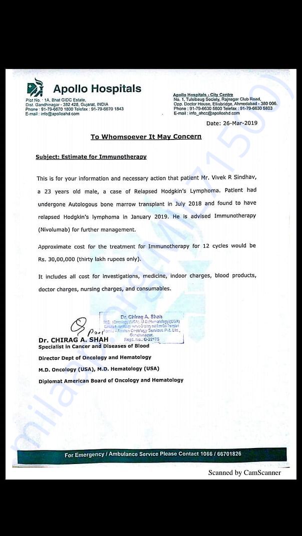 Estimation letter
