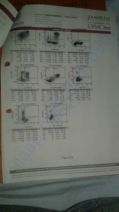 Bone marrow aspiration test