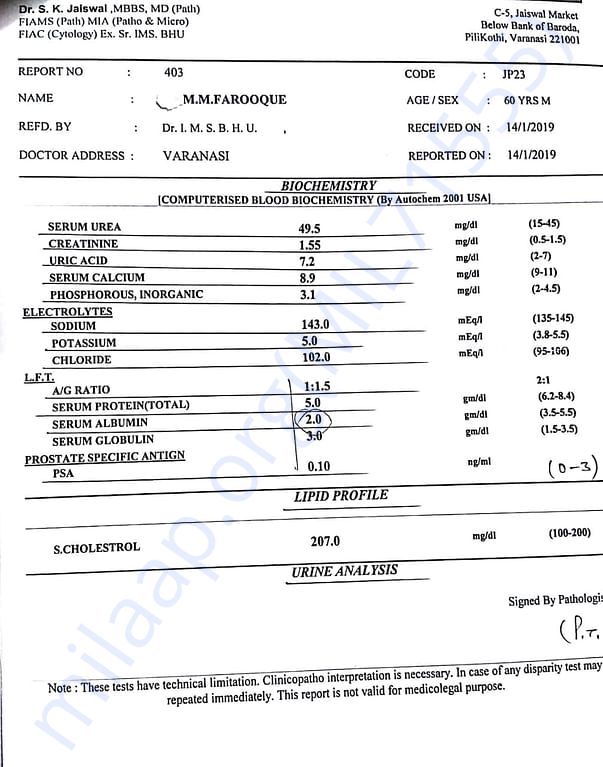 Medical Report