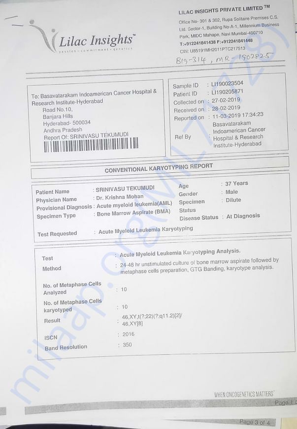 Medical report