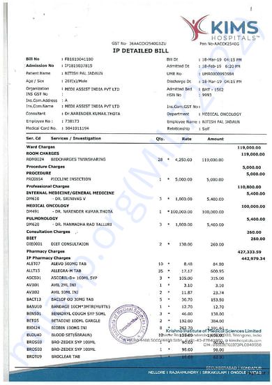 Medical Bill