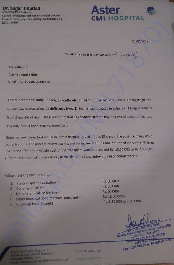 Estimation letter